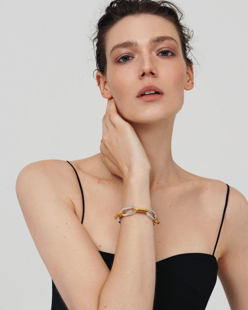 bracciale bicolore da donna