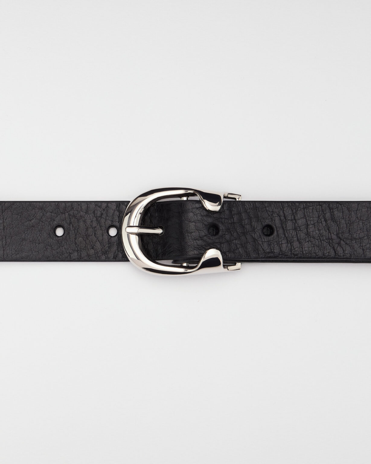 Cinturino in pelle nera da 28 mm in pelle nera